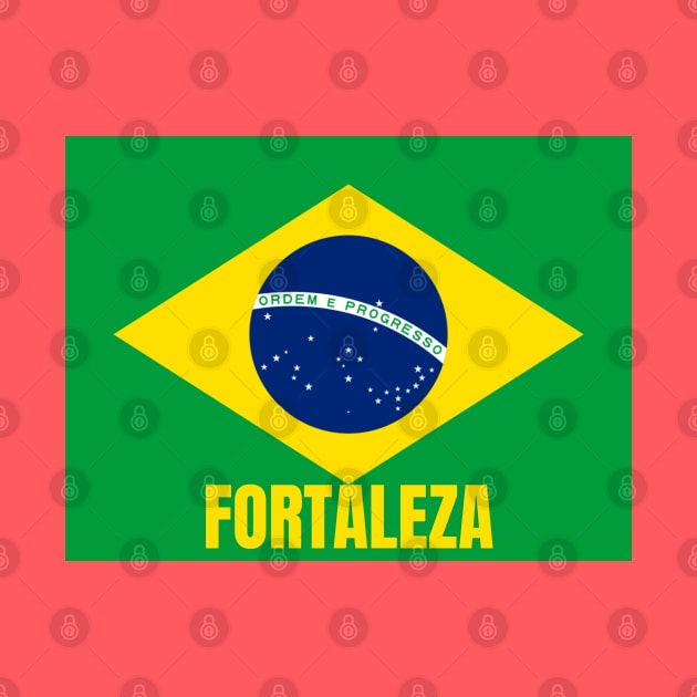 Fortaleza City in Brazilian Flag by aybe7elf