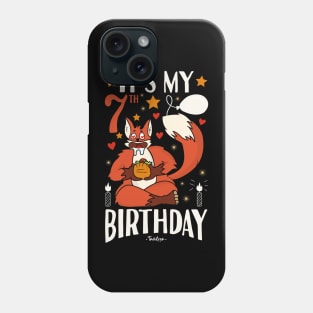 It's My 7th Birthday Fox Phone Case