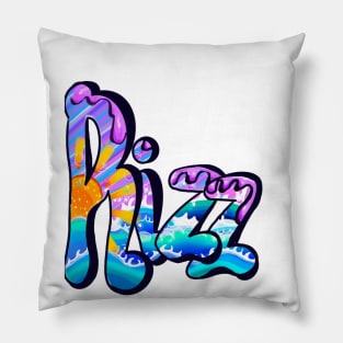 Rizz Graffiti text slang streetwear Pillow