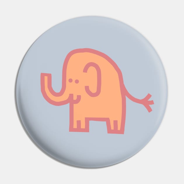 Cute Elephant Peach Fuzz Color Of The Year 2024 Elephant Pin   54603200 0 