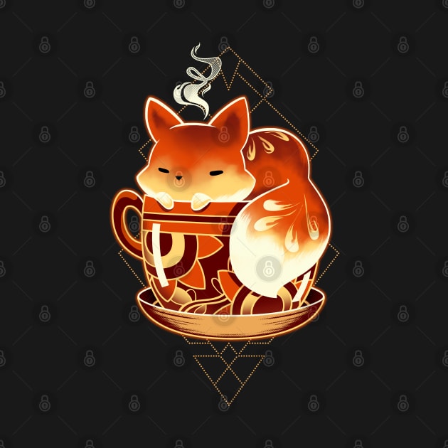 Cup of Fox - cute coffee animal by Snouleaf