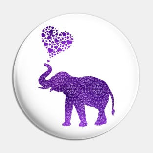 Elephant love Pin