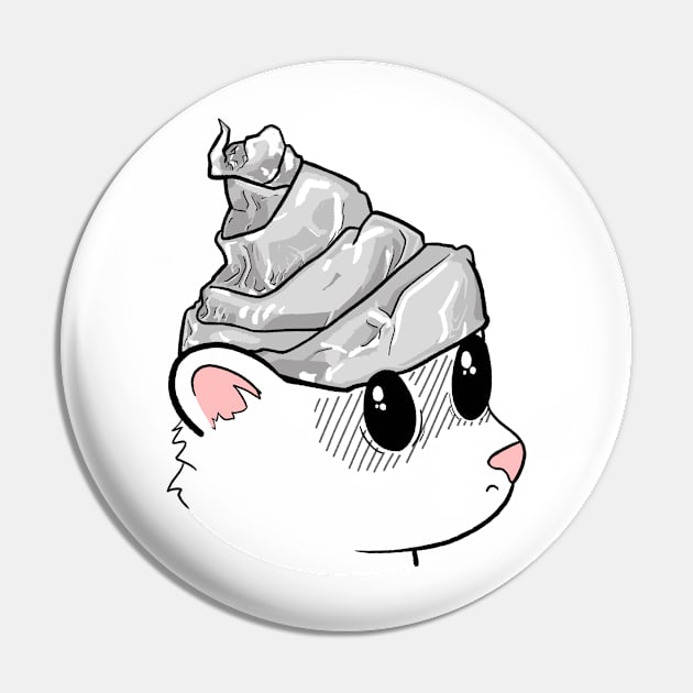 Foilhat Ferret Pin by Skillful Ferret