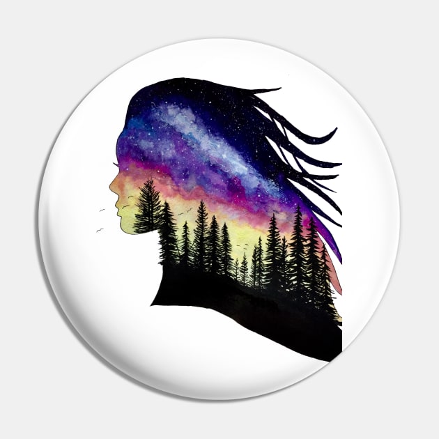 Wilderness Pin by Whettpaint