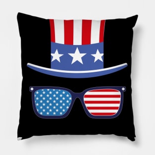 Funny Fourth of July Merica Patriotic Design Pillow