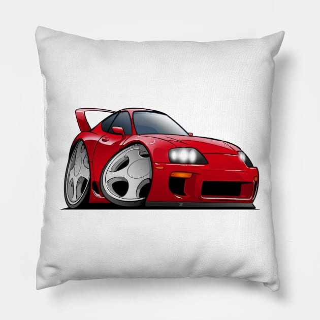 Toyota JZA80 Supra Pillow by killustrator