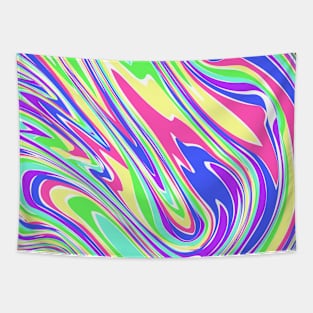 Colorful Swirl Liquid Wave Tapestry