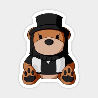 Rabbi Teddy Bear Magnet