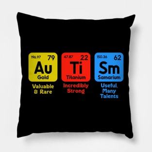 Autism periodic table Pillow