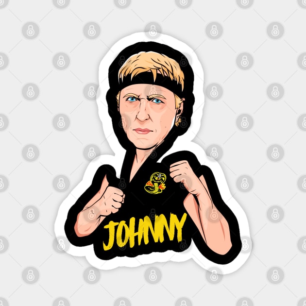 Johnny Lawrence Cobra Kai Magnet by portraiteam