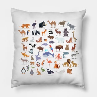 Animal Portrait Collection Pillow