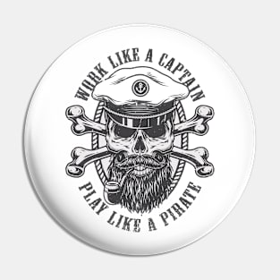 Skull of Sailor with Bones Pin