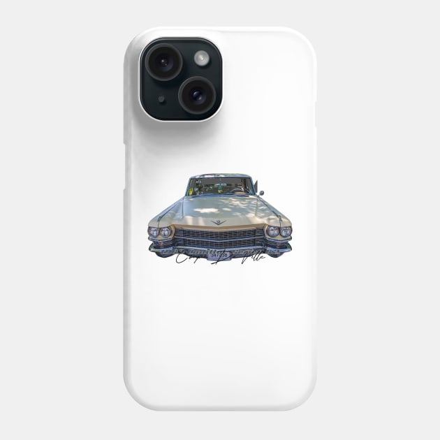 1963 Cadillac Series 62 Coupe De Ville Phone Case by Gestalt Imagery