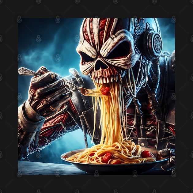 Eddie eating spaghetti 3 by Cross