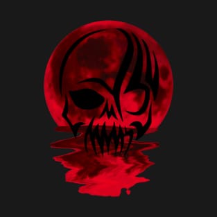 red moon skull 2 T-Shirt