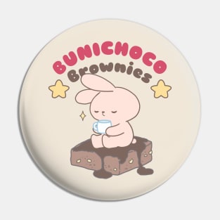 Cute Bunny: Bunichoco Brownies Pin