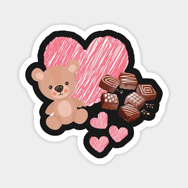 Sweet Bear Magnet by PedaDesign