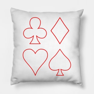 The Four French Suits Shape Pillow