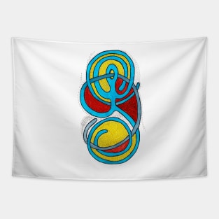 entangled abstract figure Tapestry