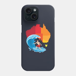 Australia surf board Phone Case