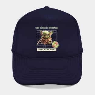 Use Shuttle Entering Time Warp Zone-French Bulldog Baby Yoda - Weaving Theme Hat