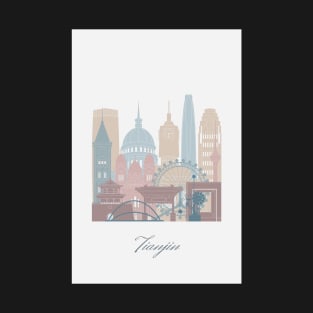 Tianjin, China, map skyline - 03 style T-Shirt