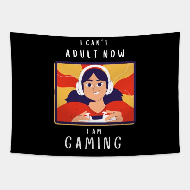I can't adult now Tapestry by Minisim