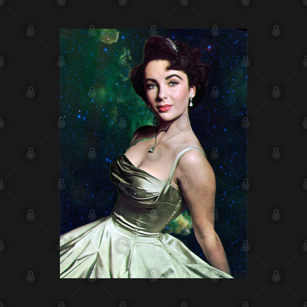 Discover Elizabeth Taylor in Space: Starlight Starlets - Elizabeth Taylor - T-Shirt