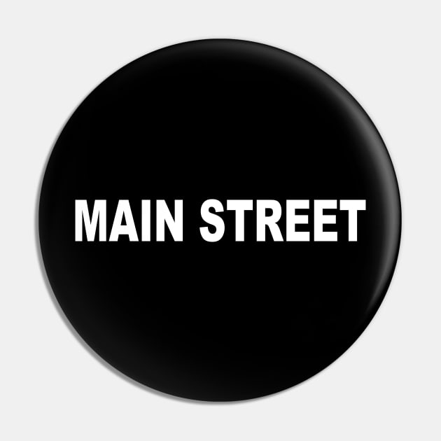 Main Street White Pin by IdenticalExposure