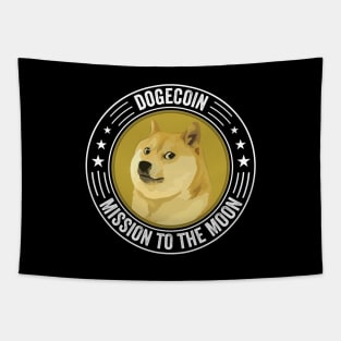 Vintage Dogecoin DOGE Coin To The Moon Crypto Token Cryptocurrency Wallet Birthday Gift For Men Women Kids Tapestry