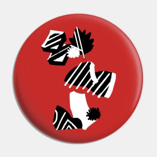 SashiMori logo (Black and White) Pin