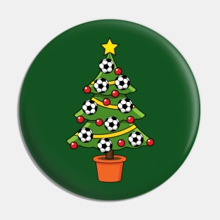 Soccer Football Christmas Tree Pin