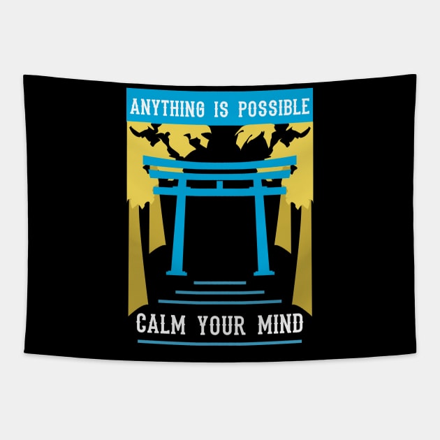 anything is possible calm your mind recolor 09 Tapestry by HCreatives