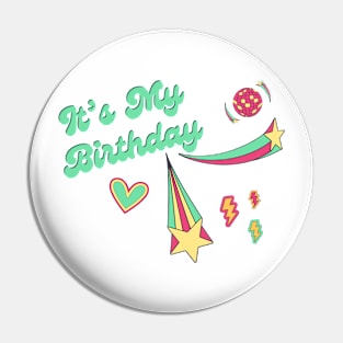 It’s my birthday in retro style Pin