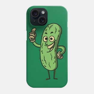 Funny Retro Pickle Cartoon Phone Case