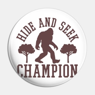 Bigfoot Hide and Seek Adult Pin