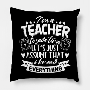 Funny Teacher Quotes Pillows Teepublic