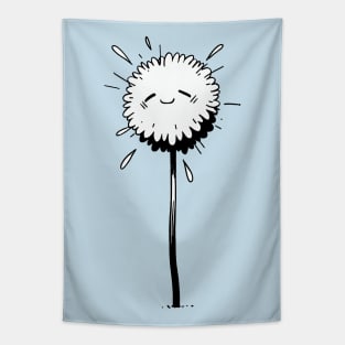 Adorable Dandelion  -  Kawaii Flower Tapestry