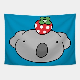 Strawberry Koala Face Tapestry