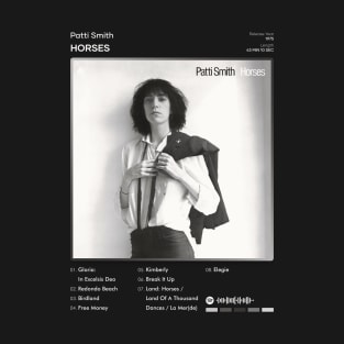 Patti Smith - Horses Tracklist Album T-Shirt