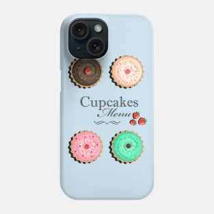 Cupcakes Menu Phone Case