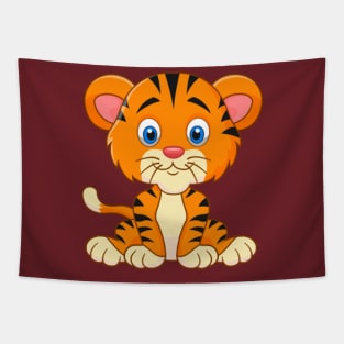 Cute Baby Tiger Tapestry