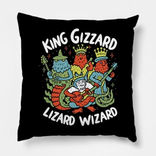 King Gizzard & The Lizard Wizard - Fan made design Pillow