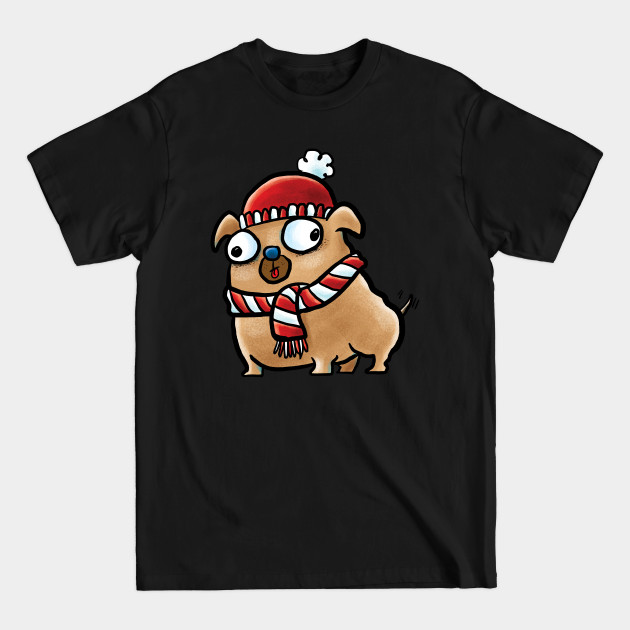 Disover Winter Pug - Christmas Pug - T-Shirt