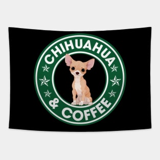 Chihuahua And Coffee Tapestry