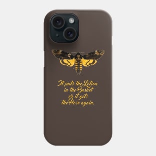 Lotion in the Basket Death's Head Moth Phone Case