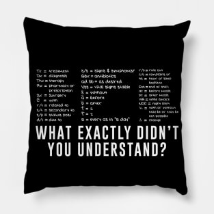 Funny nursing quote Pillow