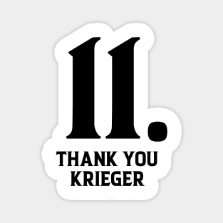 ali krieger fan club thank you krieger Magnet