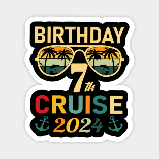 Cruise 7Th 2024 Squad Family Vacation Summer Magnet