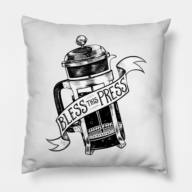 Bless this Press Pillow by Spookish Delight